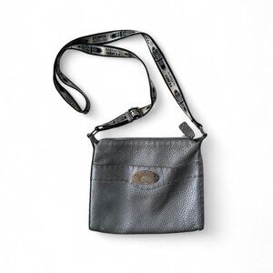 Vintage Fendi Selleria silver leather crossbody bag